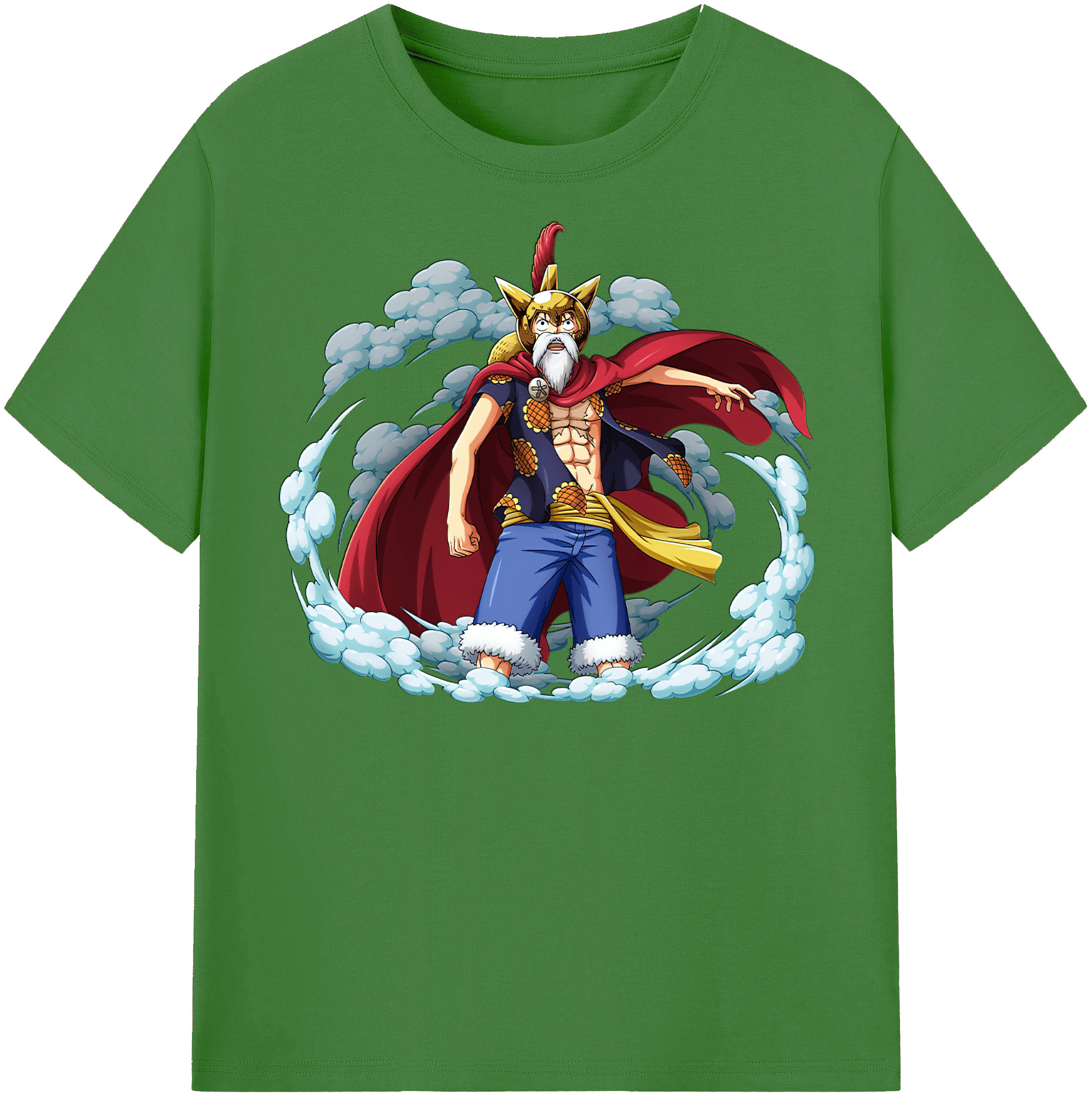 ワンピース モンキー・D・ルフィ ONE PIECE Monkey D. Luffy レディースカジュアルプリントTシャツ（綿100％）